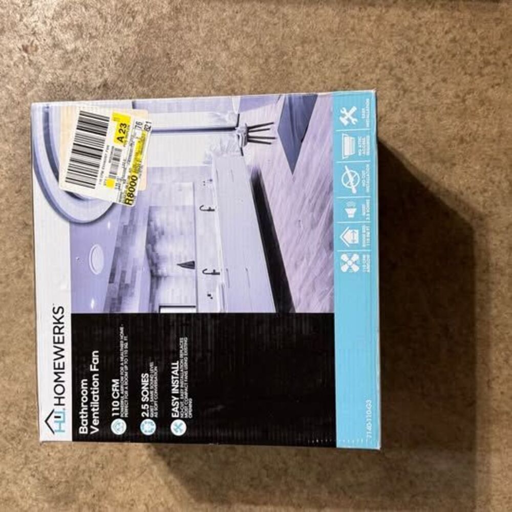 Homewerks 110 CFM Bathroom Ventilation Fan